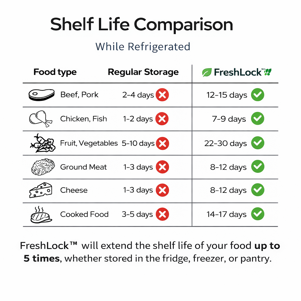 FreshLock™️ - Food Preserve Vacuum Sealer