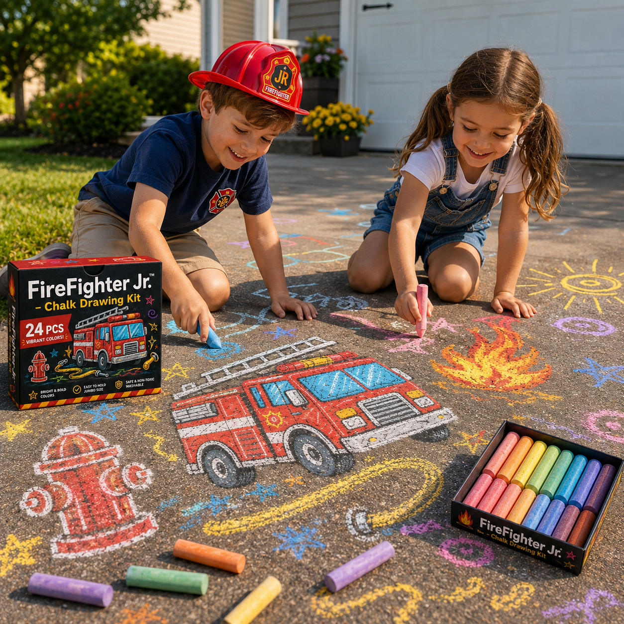 FireFighter Jr™ - Chalk Drawing Kit