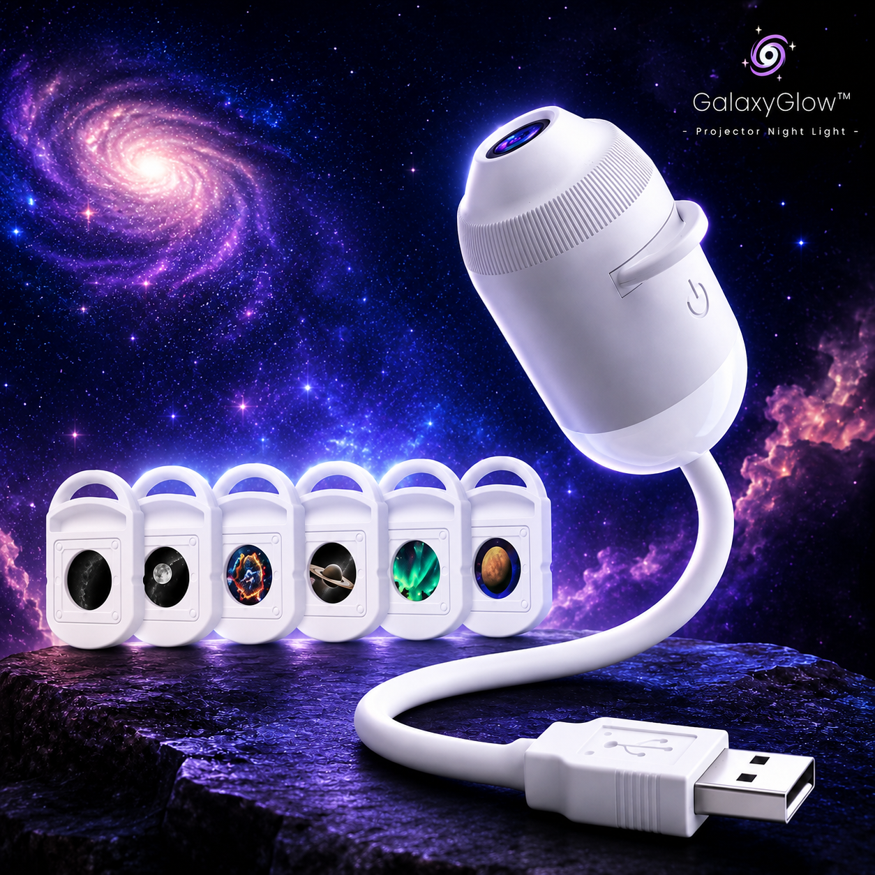 GalaxyGlow™ - Projector Night Light