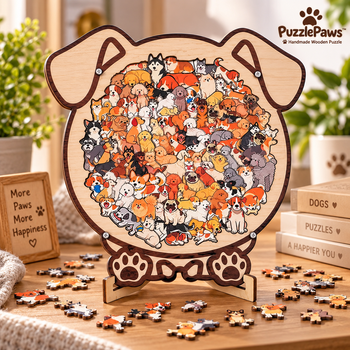 PuzzlePaws™ - Handmade Wooden Puzzle