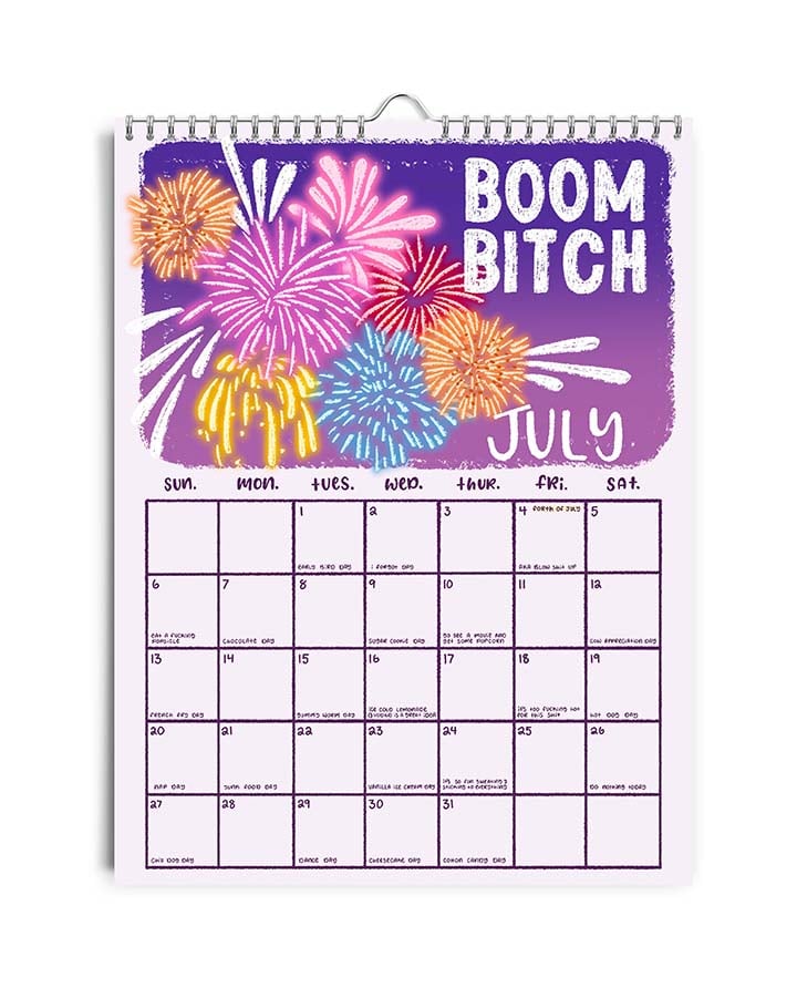 2025 Here We F**king Go Again Calendar