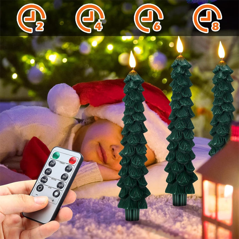 Christmas Candle - LED Remote Controlled