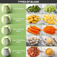 GrateGourmet™️ - 5 in 1 Rotary Cheese Grater