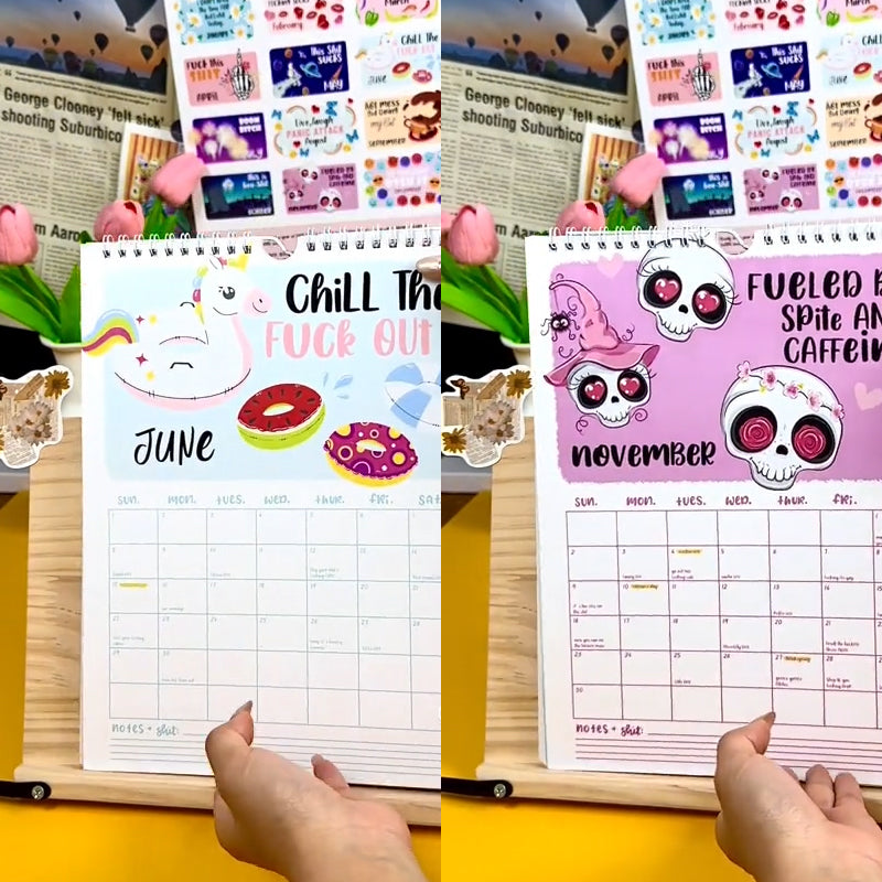 2025 Here We F**king Go Again Calendar