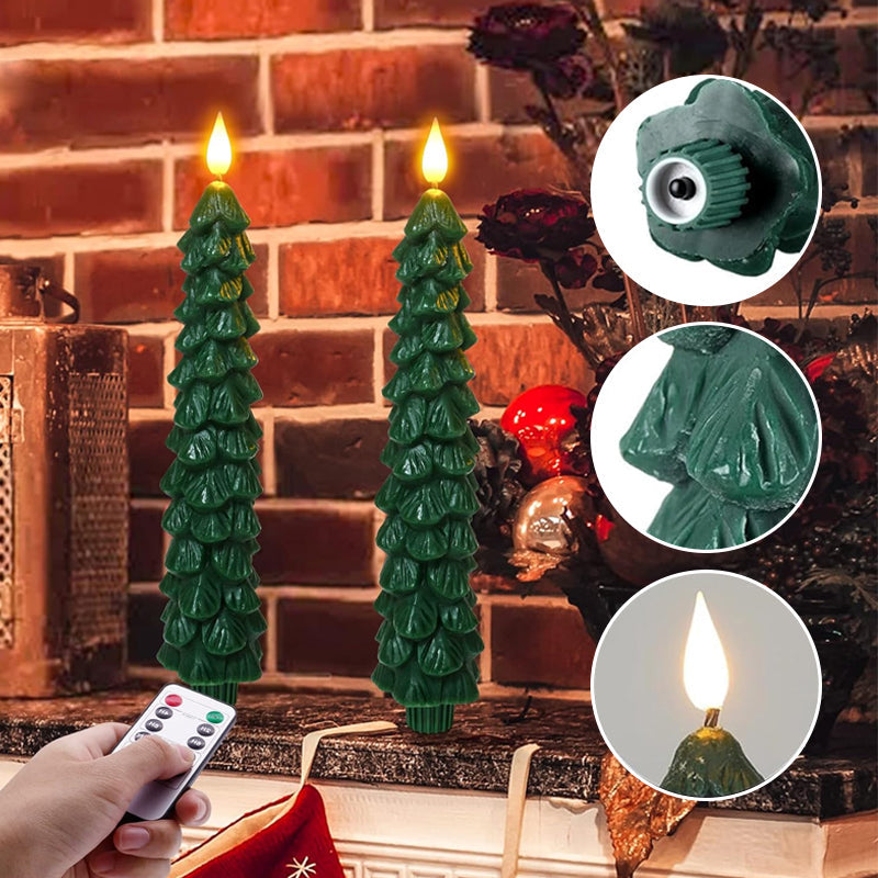 Christmas Candle - LED Remote Controlled