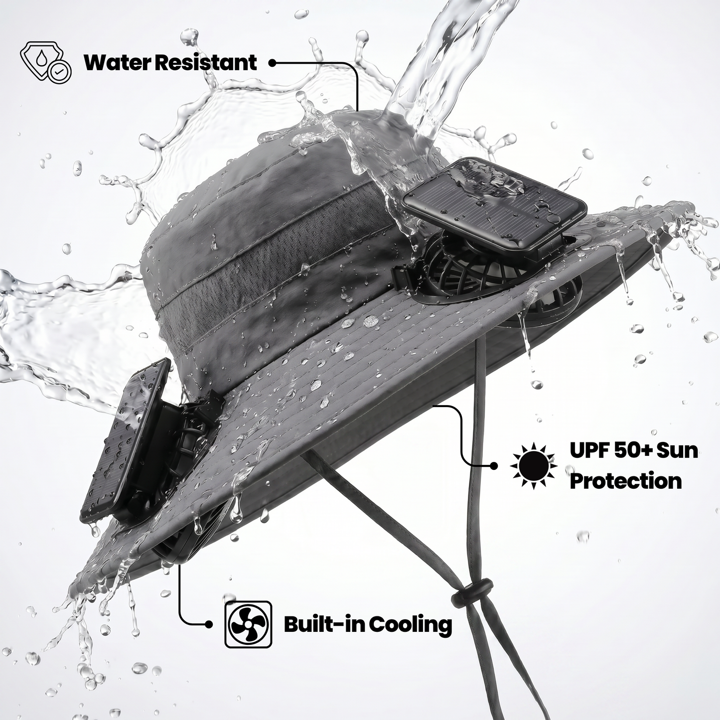 BreezeBoss™ - Solar Sun Hat
