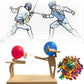 BalloonBrawlers™️ – Handmade Wooden Fighter Puppets