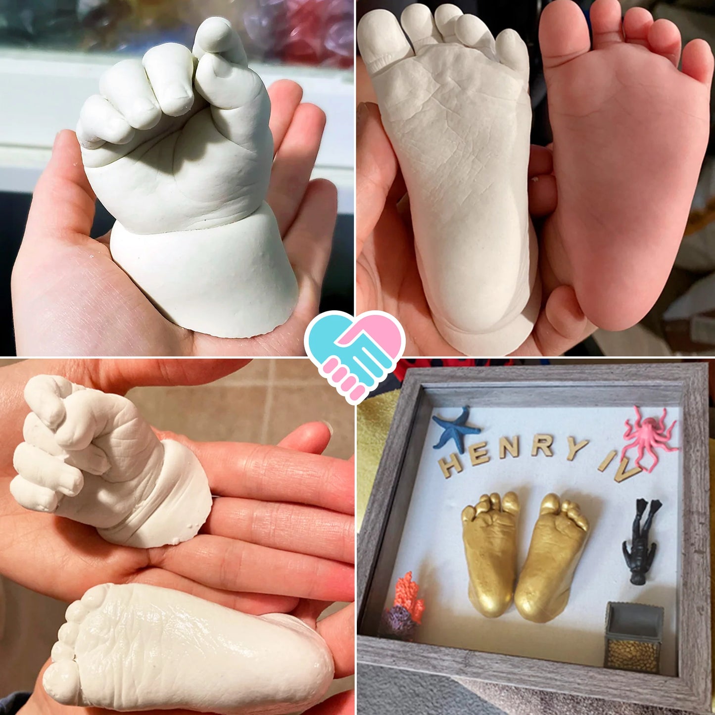 TinyTreasures™ - Baby Hand & Footprint Keepsake Kit