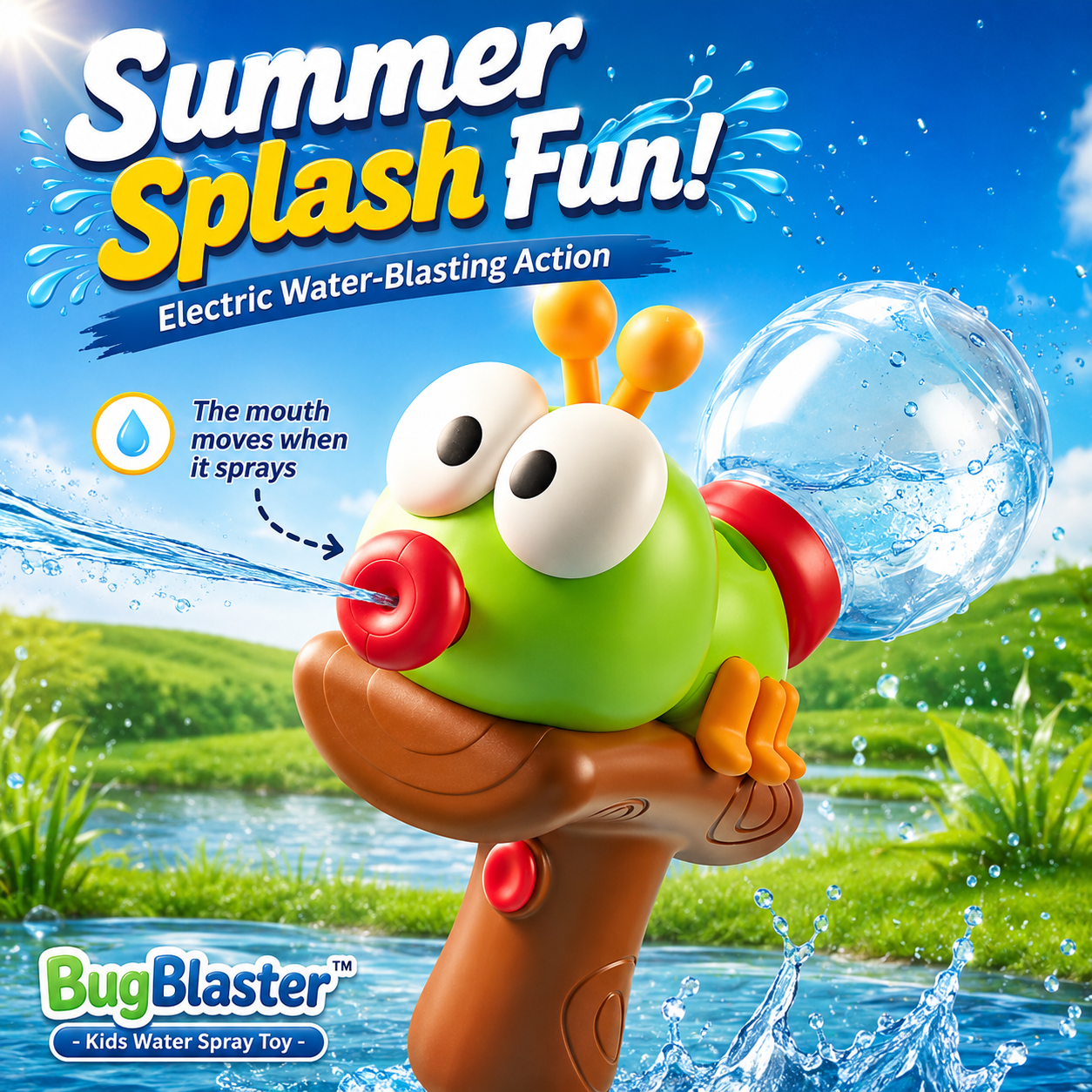 BugBlaster™ - Kids Water Spray Toy