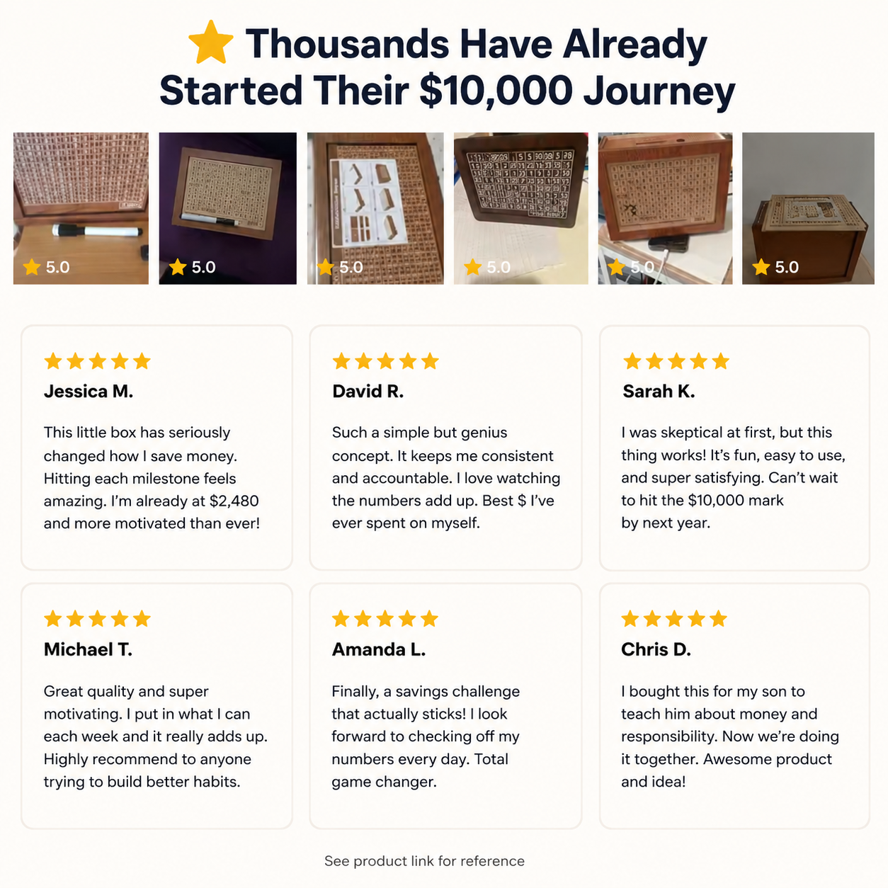 SaveStack™ - Handcrafted Savings Box