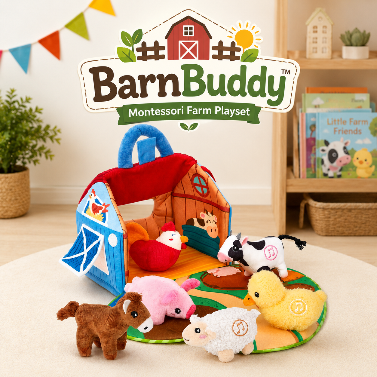 BarnBuddy™️ - Montessori Farm Playset