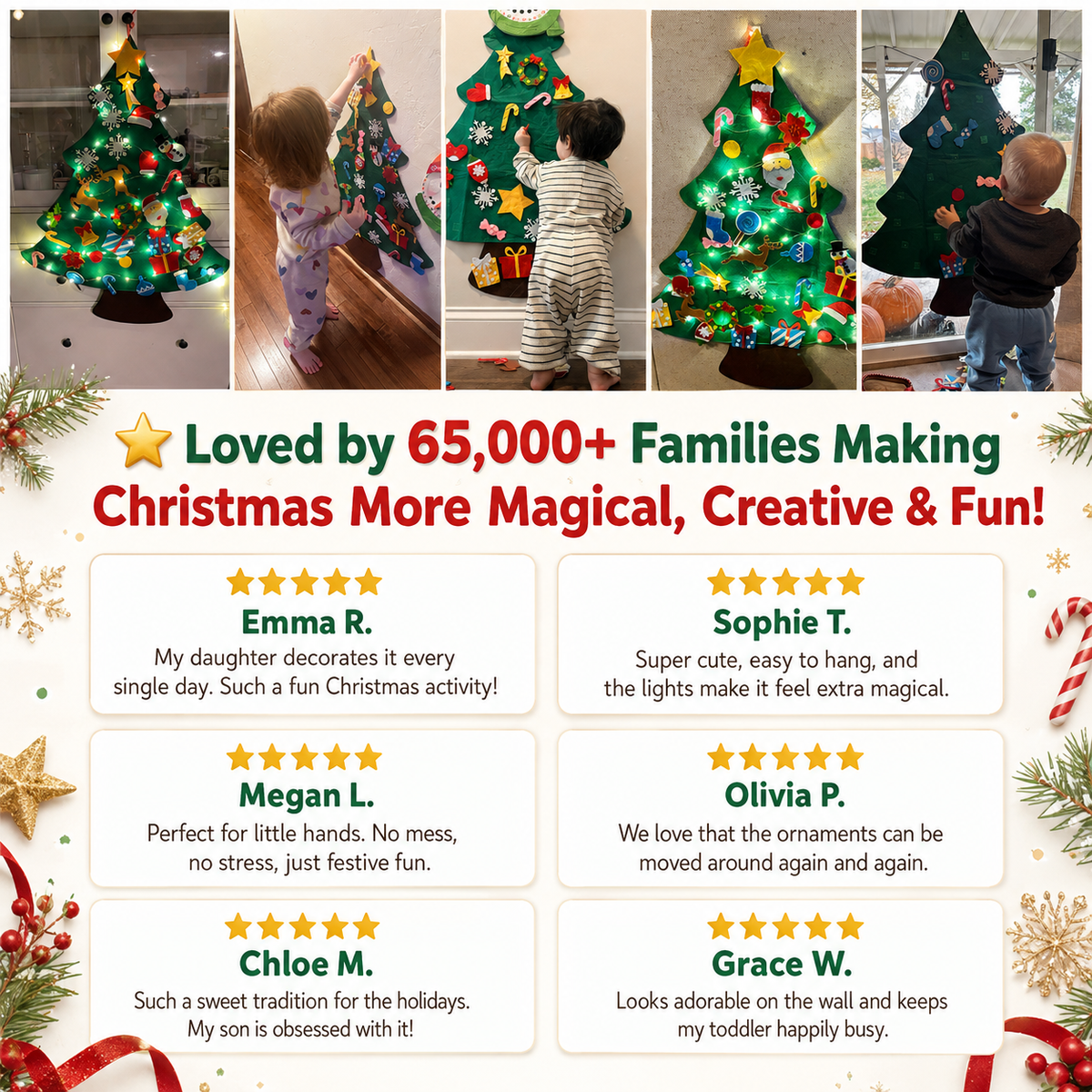 BuildaTree™️ - Kids Christmas Reusable tree