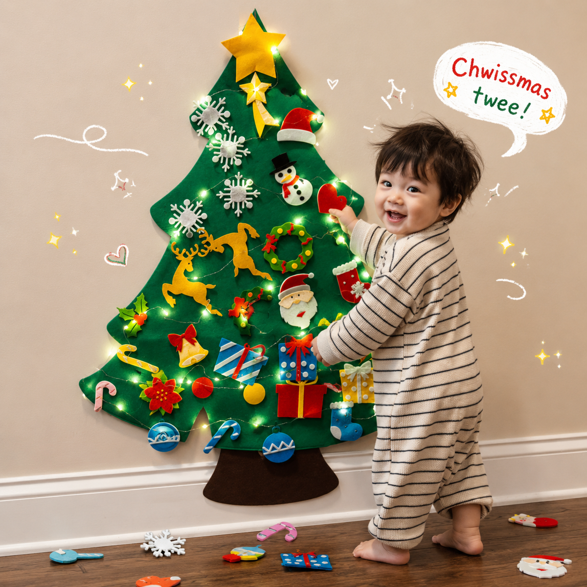 BuildaTree™️ - Kids Christmas Reusable tree