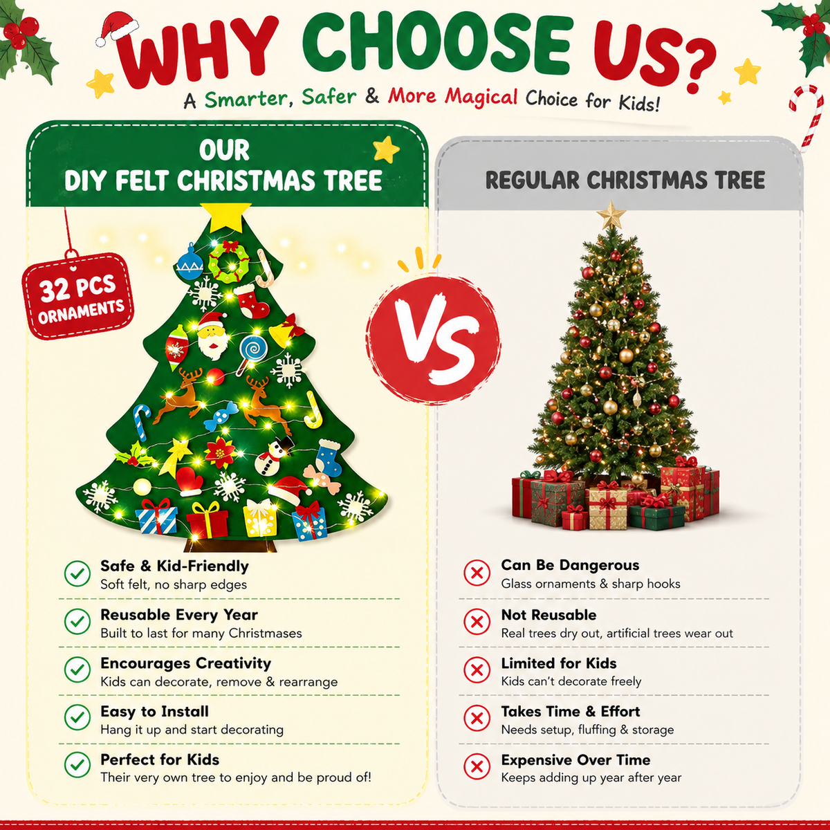 BuildaTree™️ - Kids Christmas Reusable tree