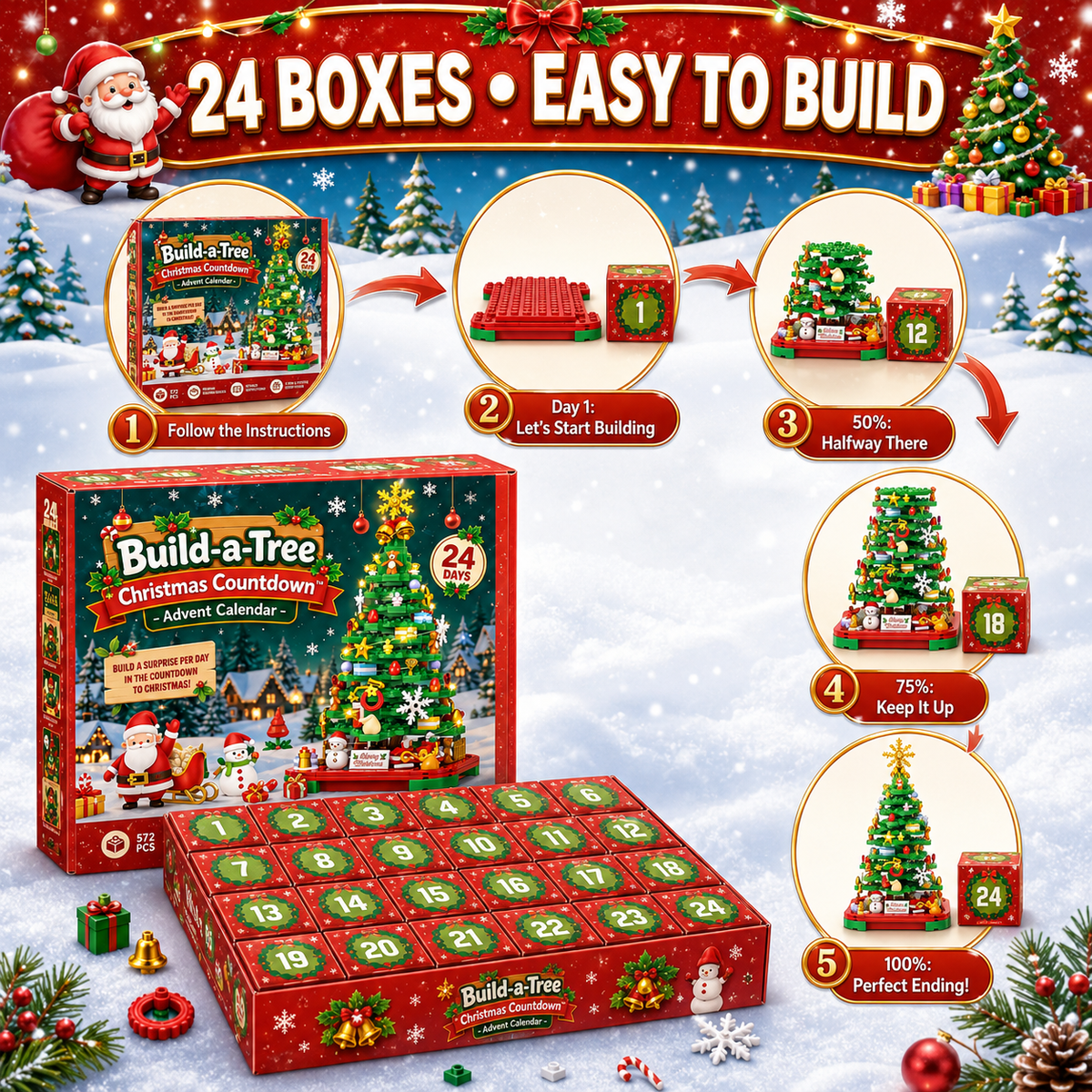 Build-a-Tree Christmas Countdown™ - Advent Calendar