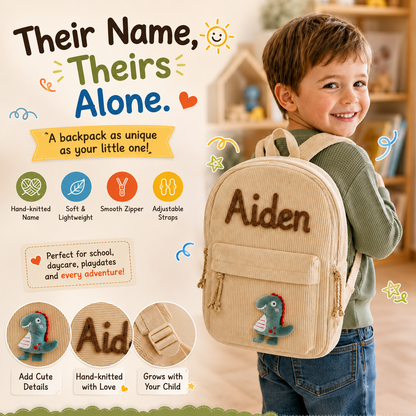 KnitKid™ - Personalized Knitted Backpack