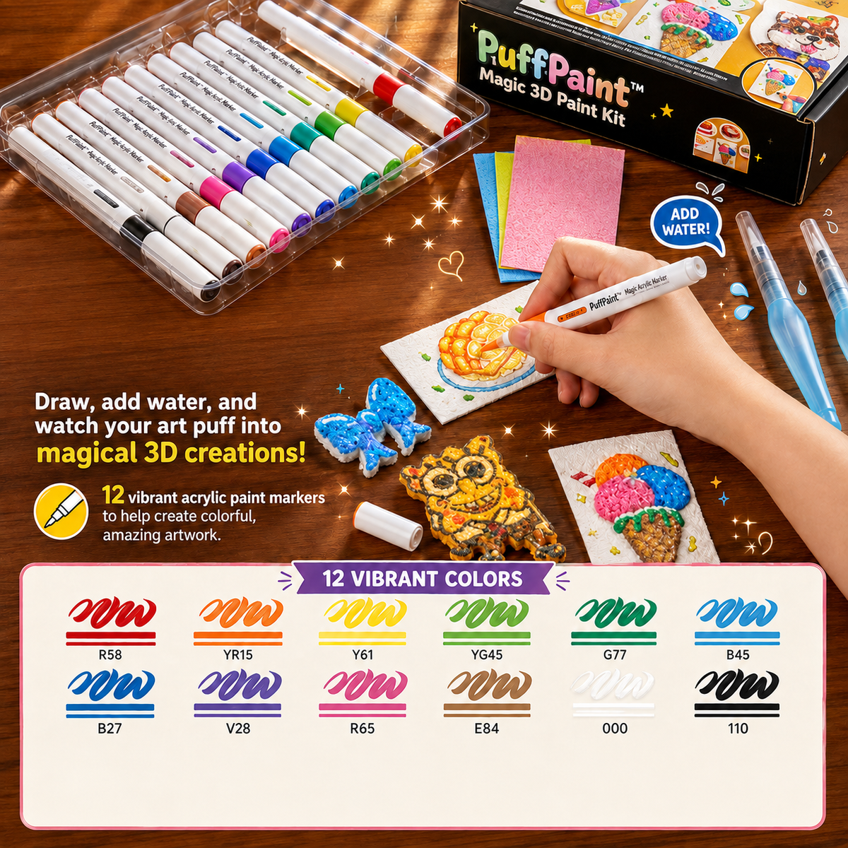 PuffPaint™️ - Magic 3D Paint Kit