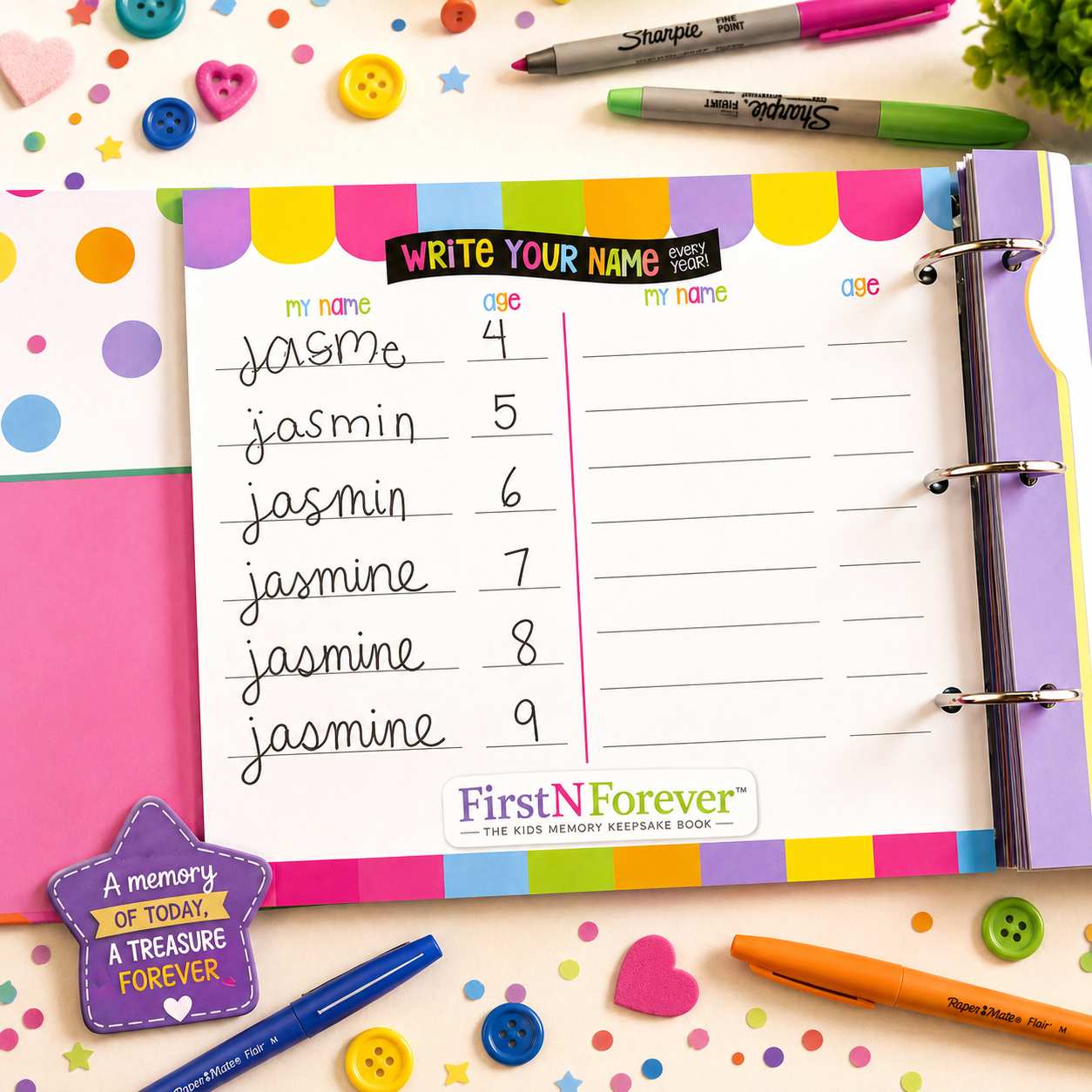 FirstNForever™ - The Kids Memory Keepsake Book