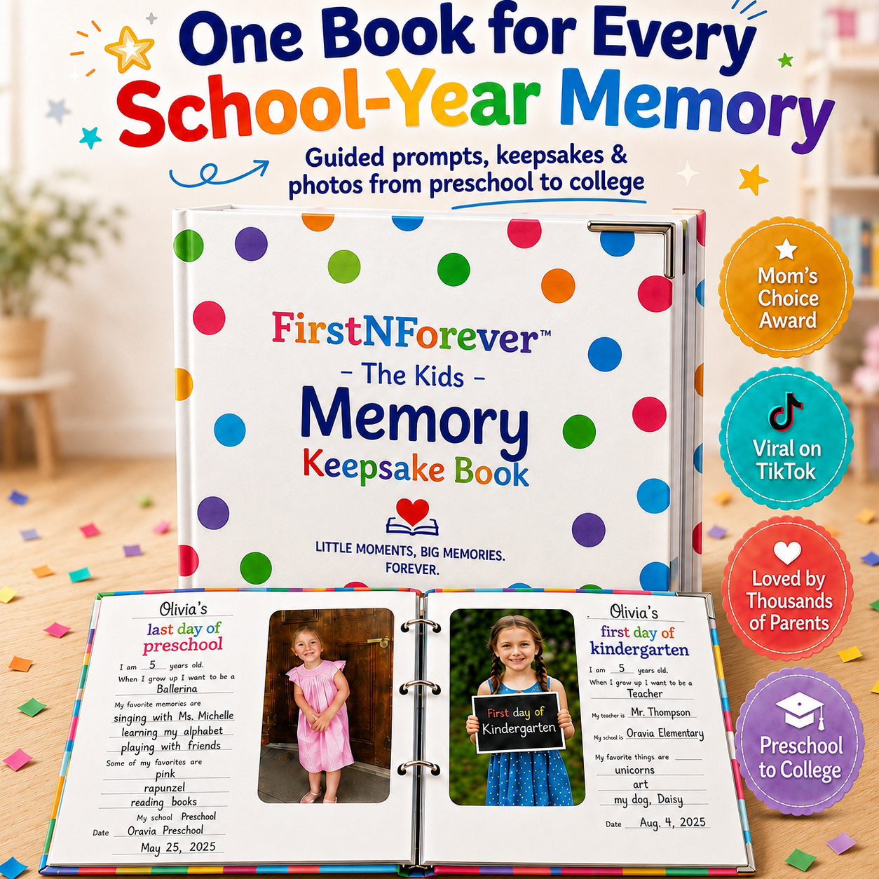 FirstNForever™ - The Kids Memory Keepsake Book