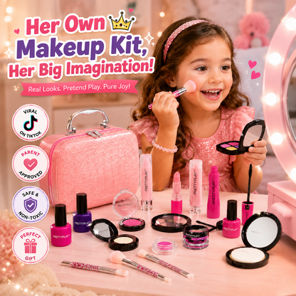 PrettyPlay™ - Kids Pretend Makeup Kit