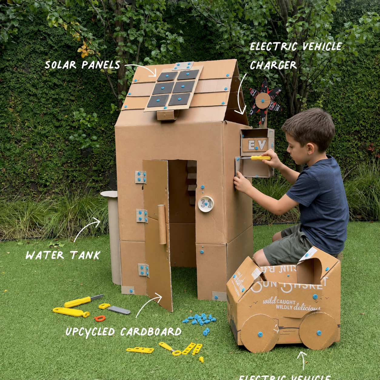 BuildBox™ - Kids Cardboard Construction Kit