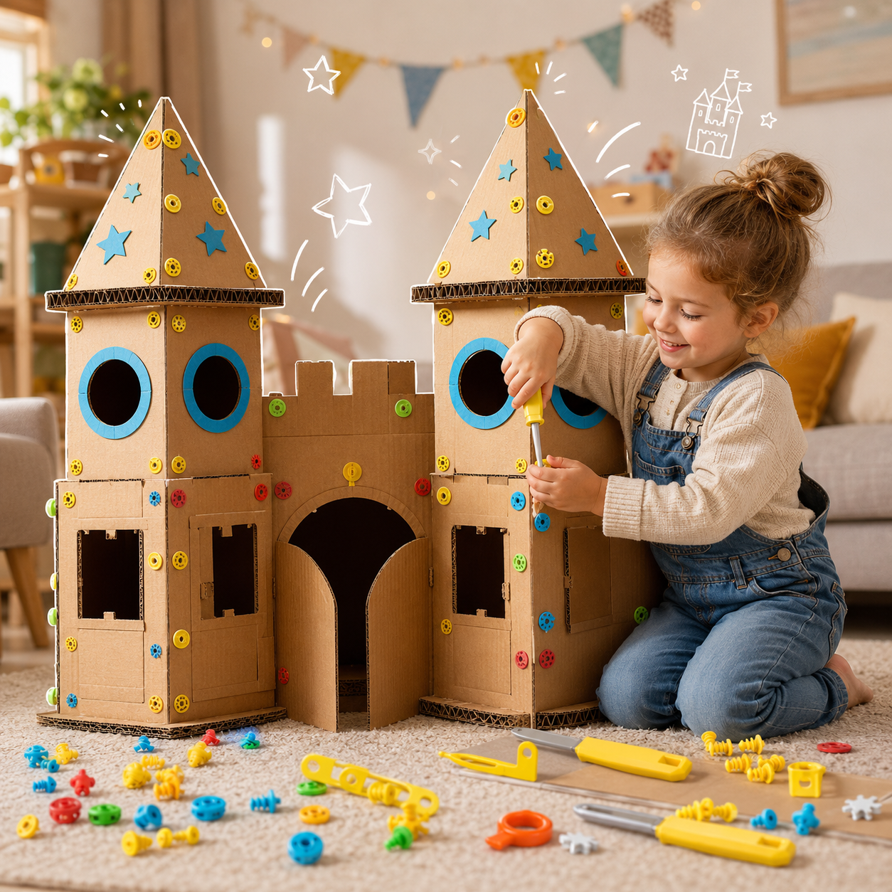 BuildBox™ - Kids Cardboard Construction Kit