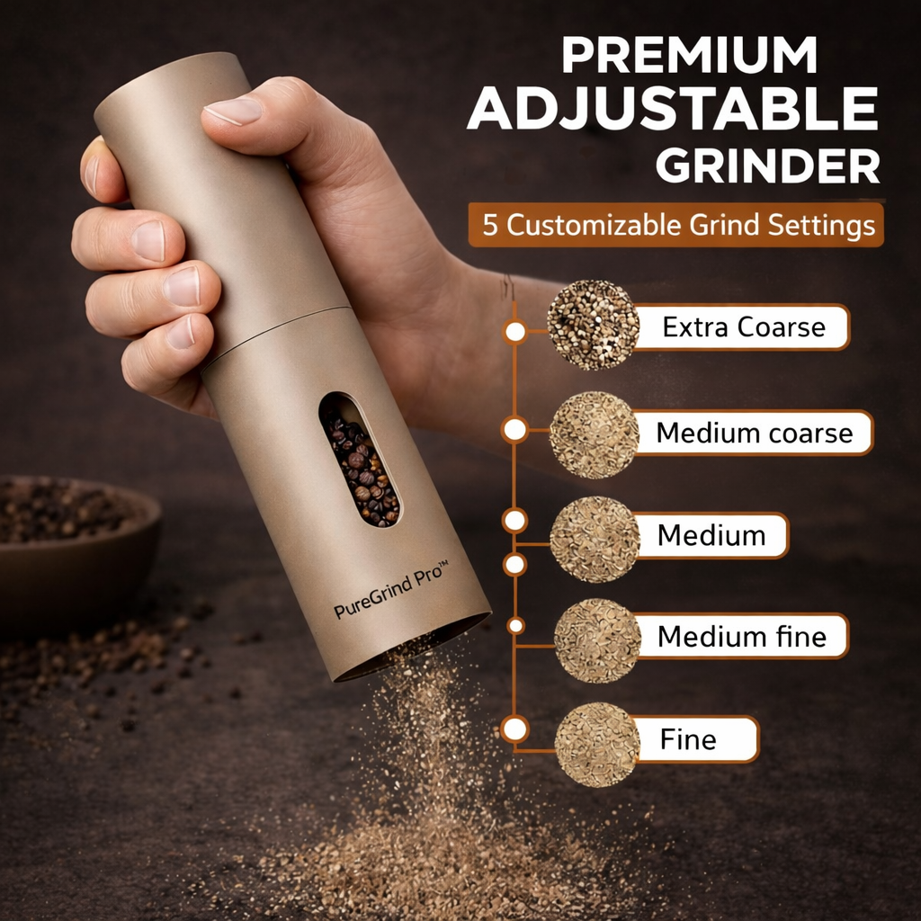 PureGrind Pro™ - Electric Salt & Pepper Grinder