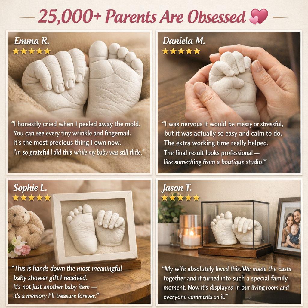 TinyTreasures™ - Baby Hand & Footprint Keepsake Kit