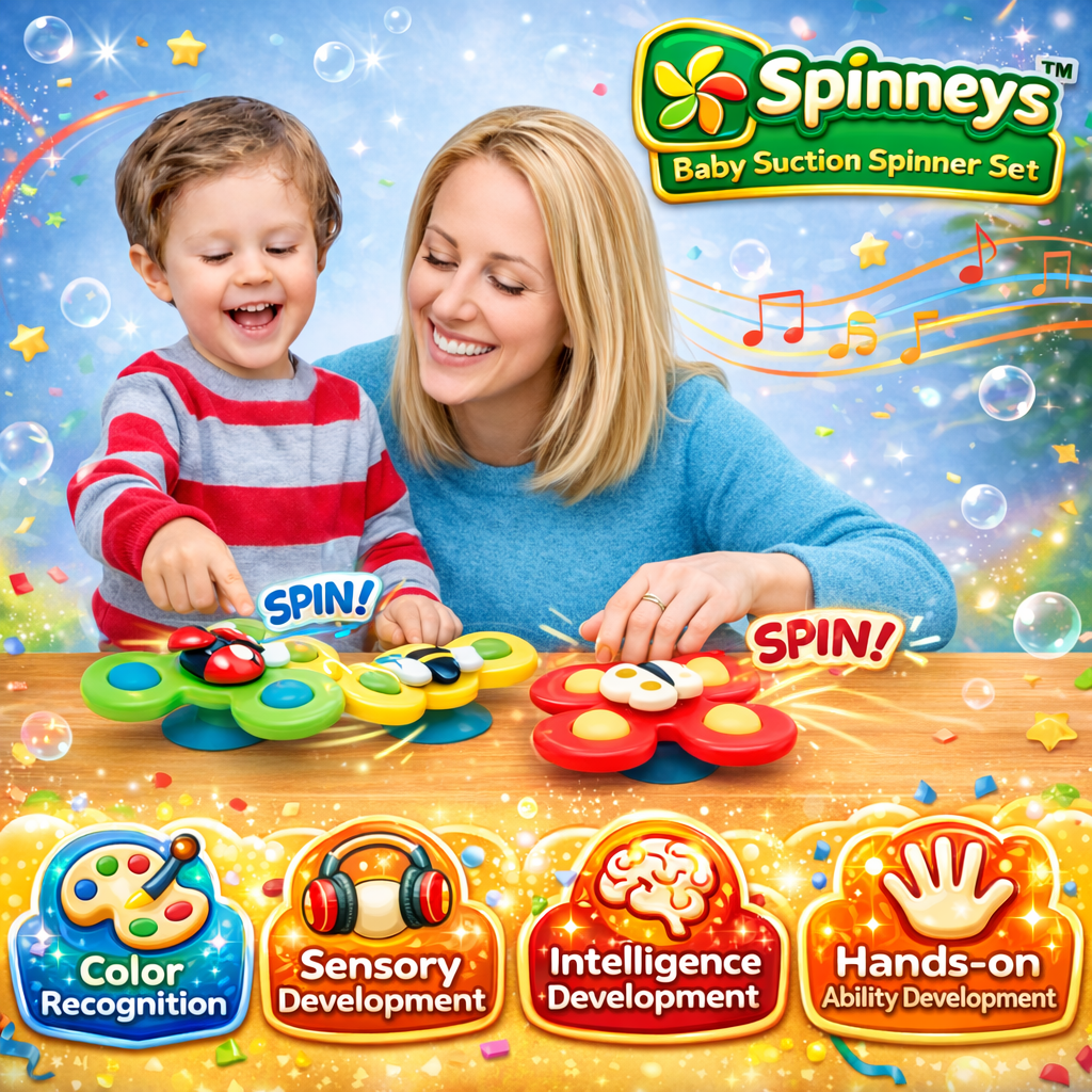 Animal Spinneys™️ - Baby Suction Spinner Set