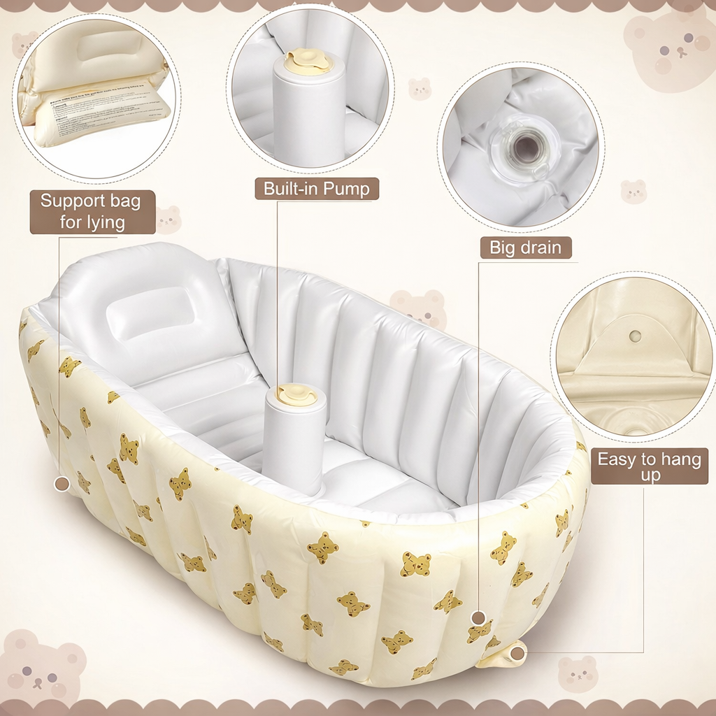 TravelTots Tub™ - Self inflating baby bath