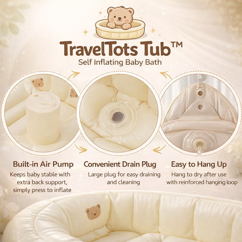 TravelTots Tub™ - Self inflating baby bath