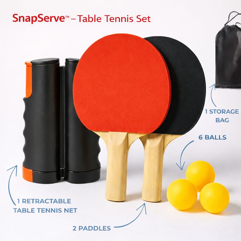 SnapServe™️ - Table Tennis Set