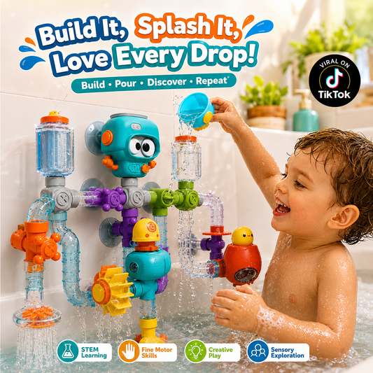 SplashBot™ - Kids Water Pipe Building Kit
