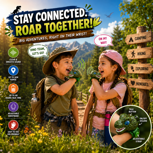 RexRadio™ - Kids Dinosaur Walkie Talkies