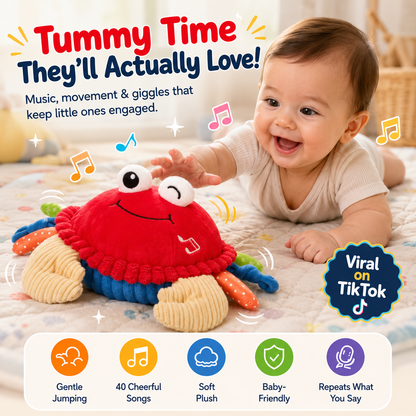 WiggleJiggle™ — Tummy Time Musical Crabby