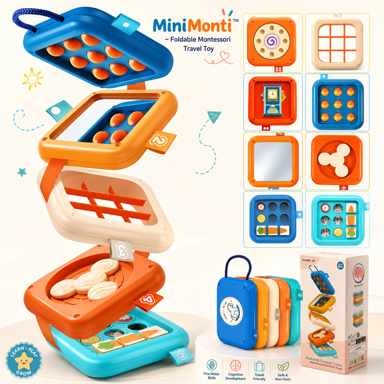 MiniMonti™ - Foldable Montessori Travel Toy