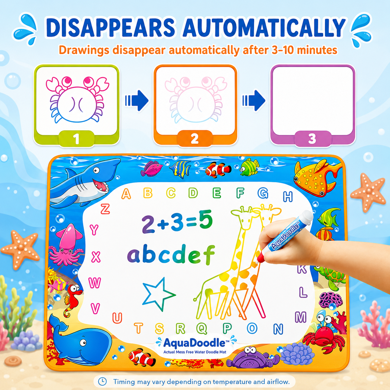 AquaDoodle™ - Actual Mess Free Water Doodle Mat