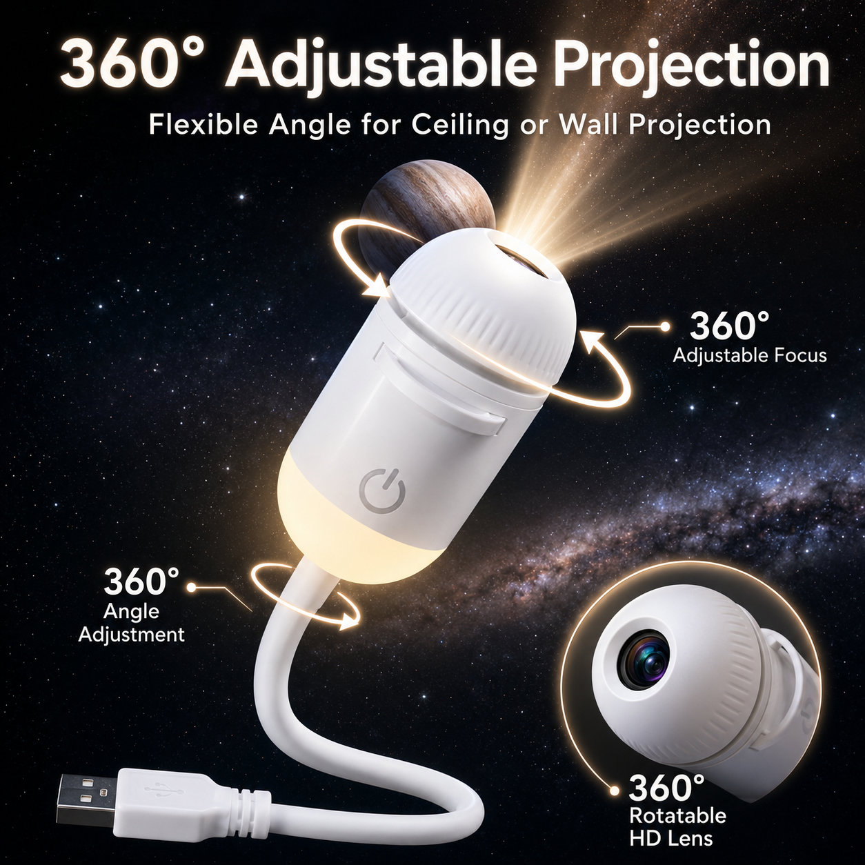 GalaxyGlow™ - Projector Night Light