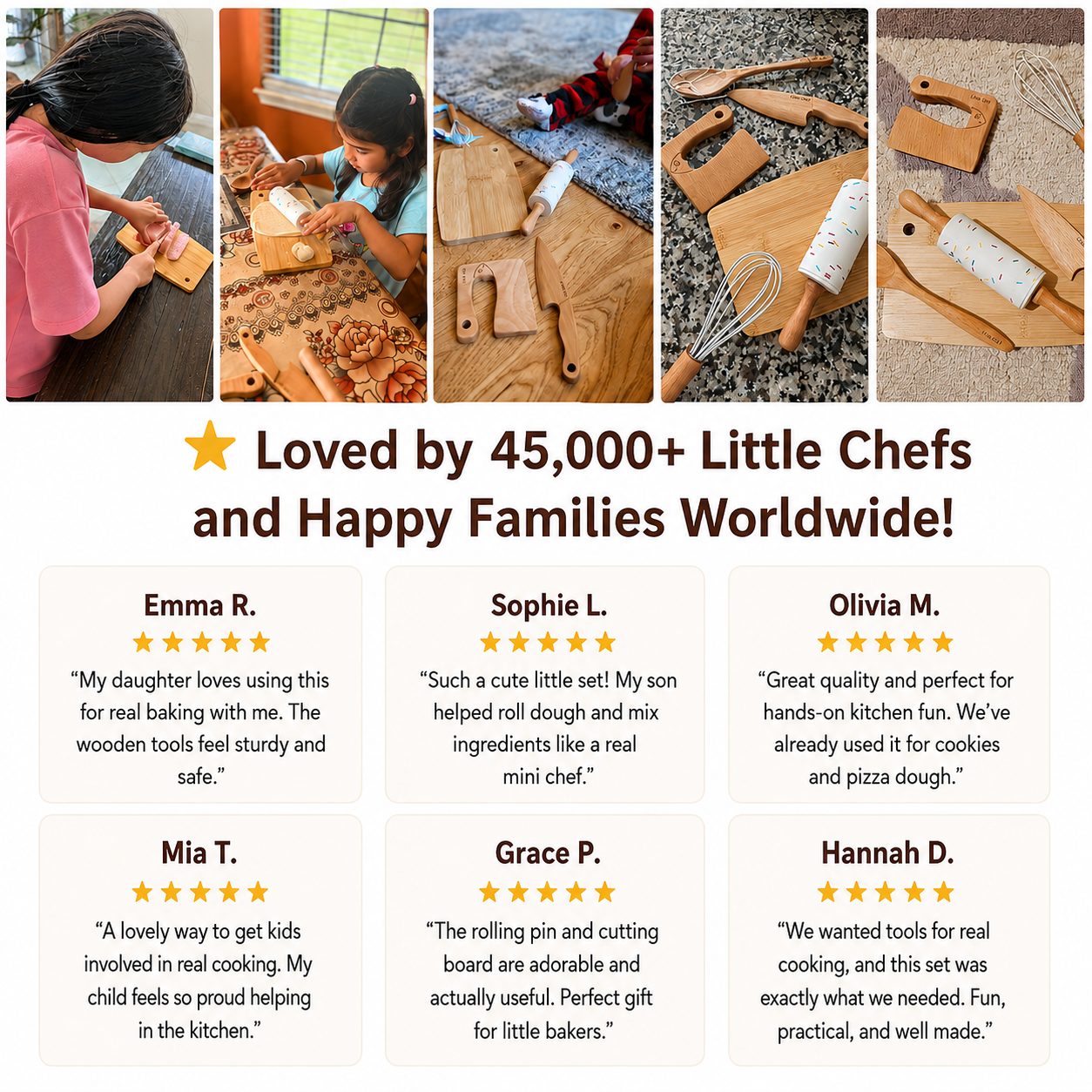 MiniChef™ - Handmade Wooden Kids Cooking Kit