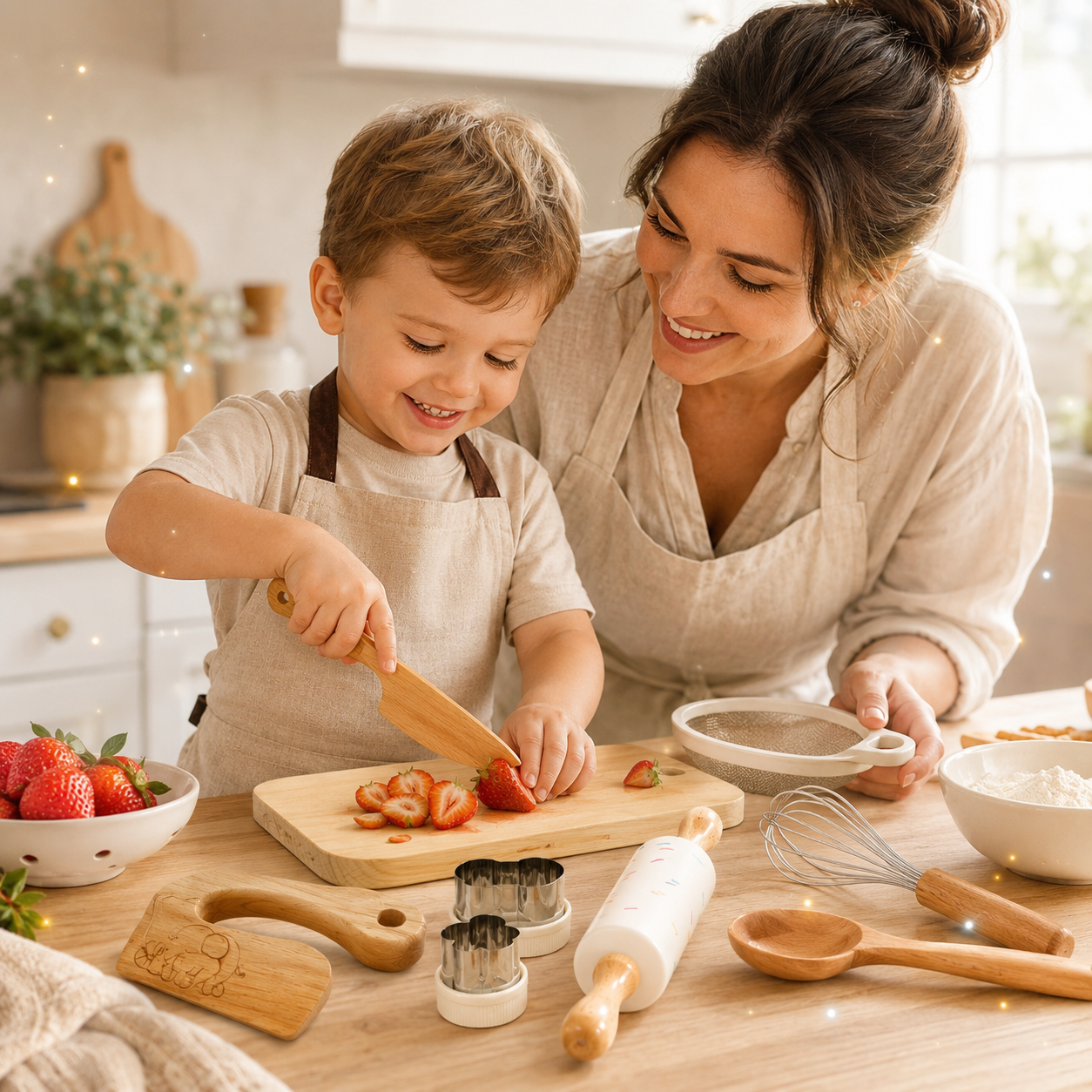 MiniChef™ - Handmade Wooden Kids Cooking Kit