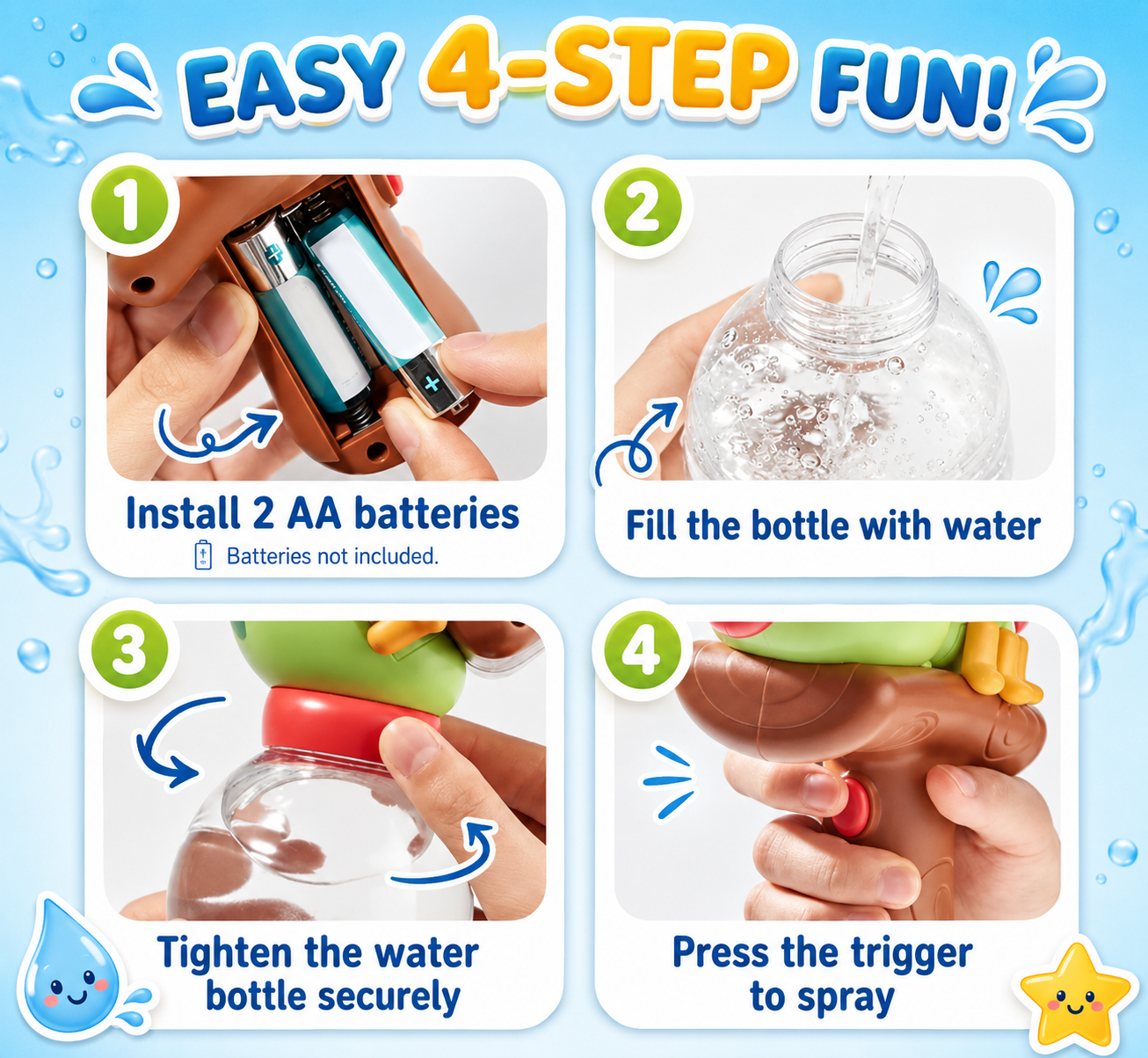 BugBlaster™ - Kids Water Spray Toy