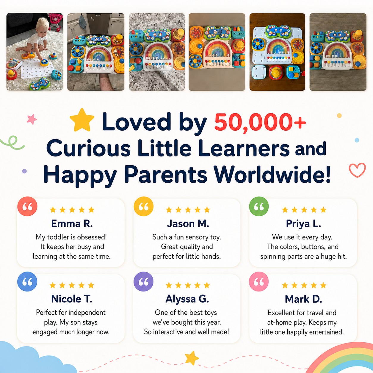 BusyBoard™ - Multi Sensory Baby Board