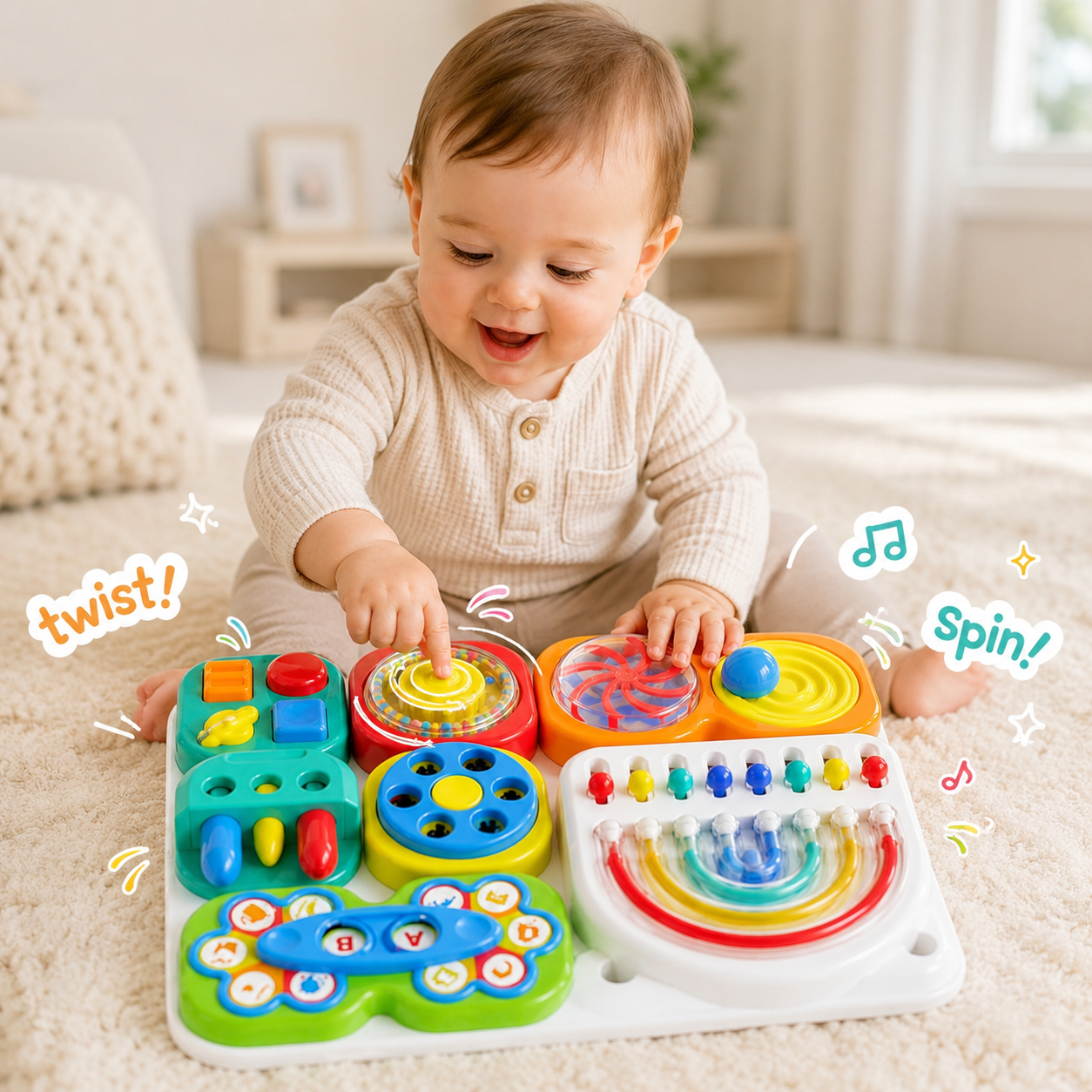 BusyBoard™ - Multi Sensory Baby Board