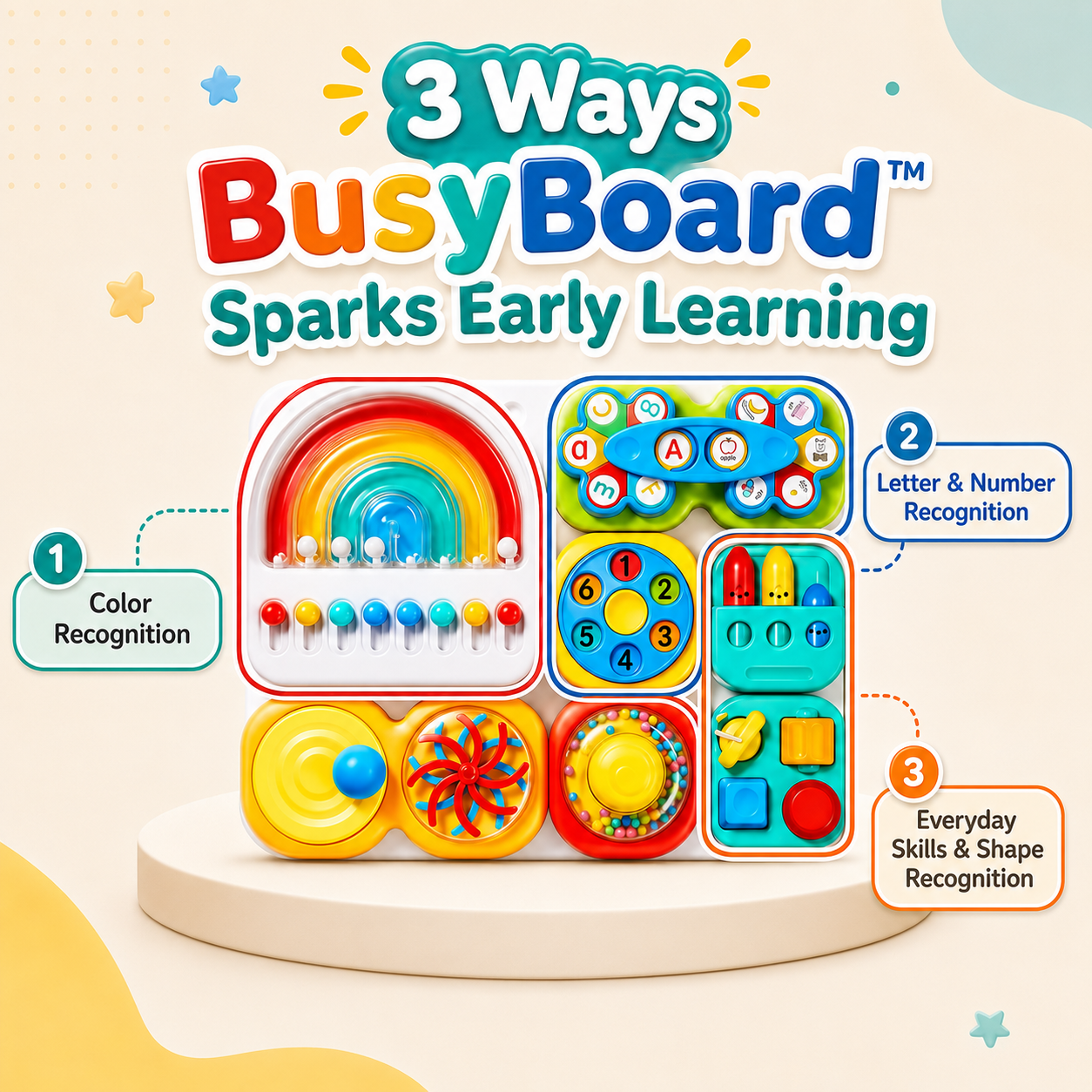 BusyBoard™ - Multi Sensory Baby Board