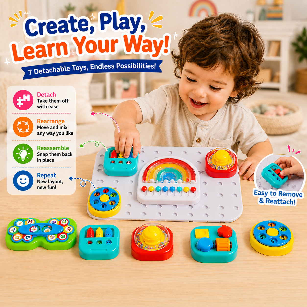 BusyBoard™ - Multi Sensory Baby Board