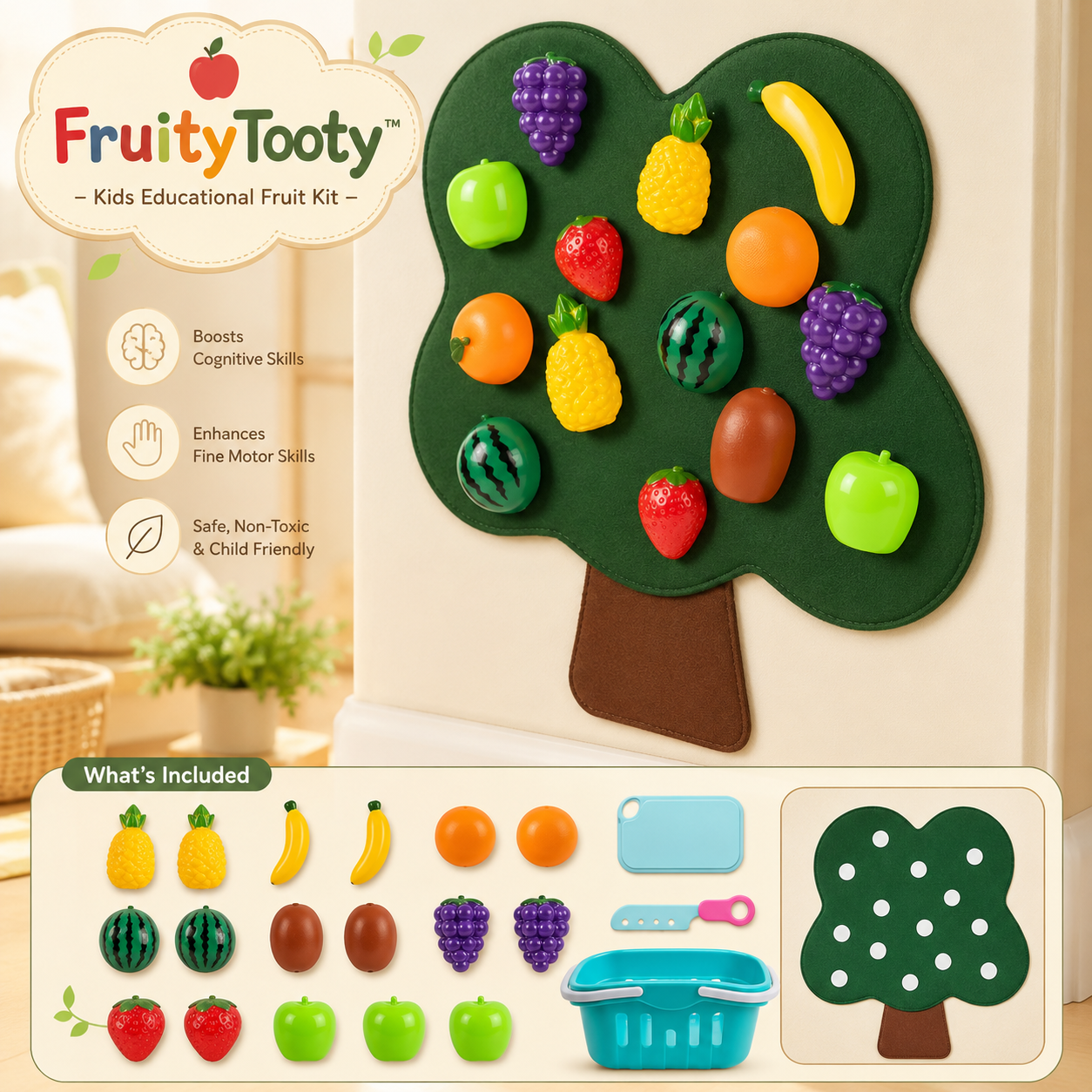 FruityTooty™ - Kids Educational Fruit Kit