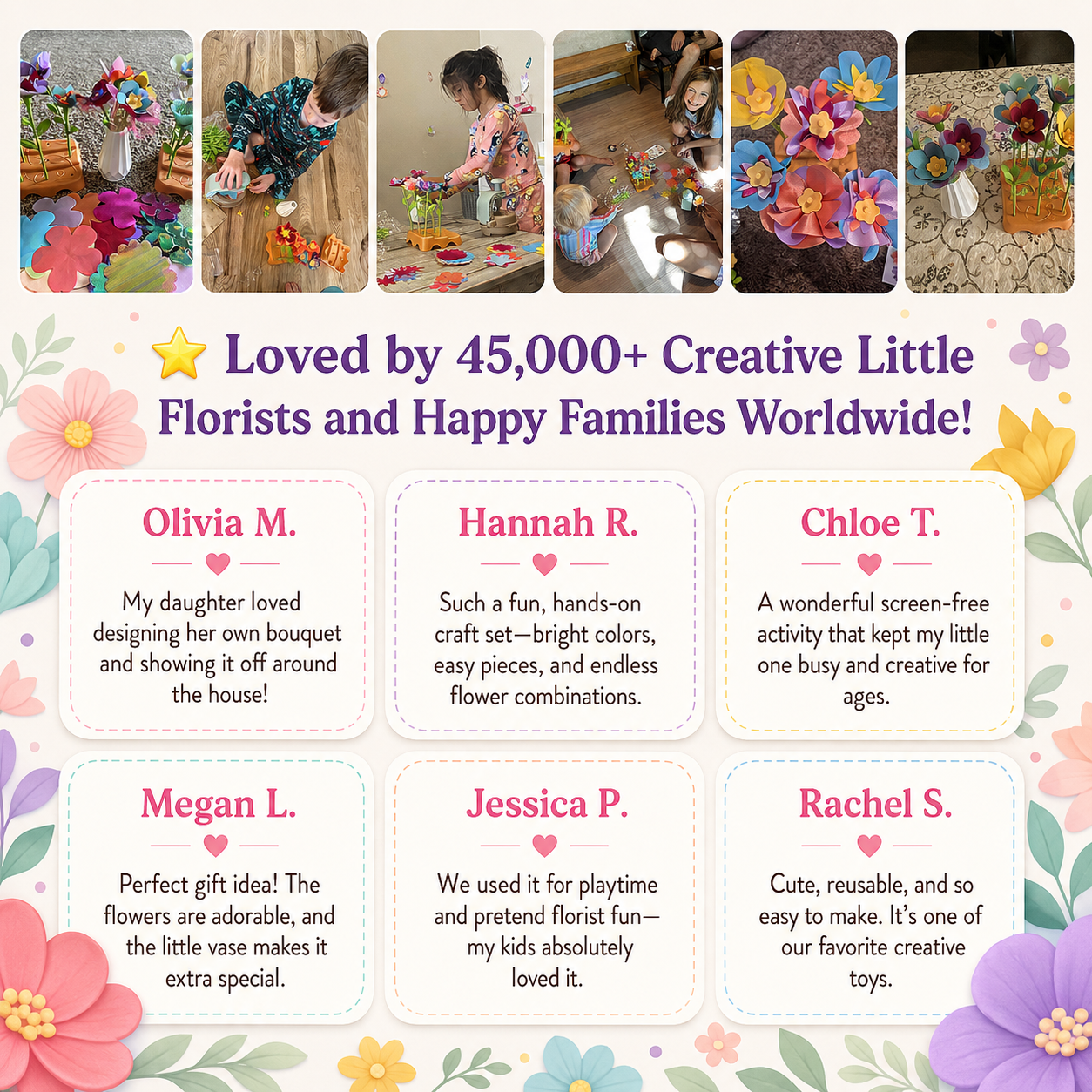 PetalPop™ - Kids Fabric Flower Craft Kit