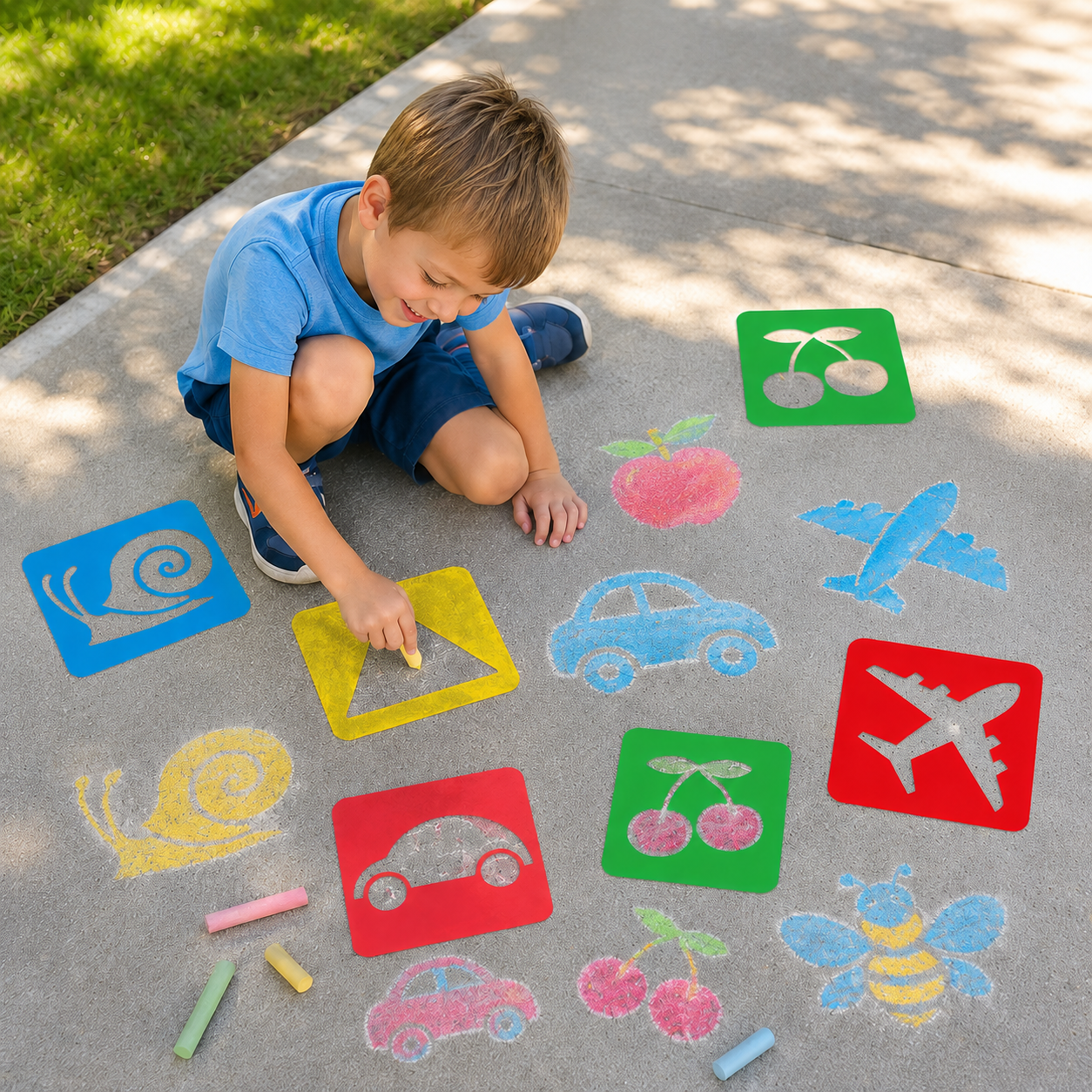 SplashStencil™ - Kids Summer Water Stencils