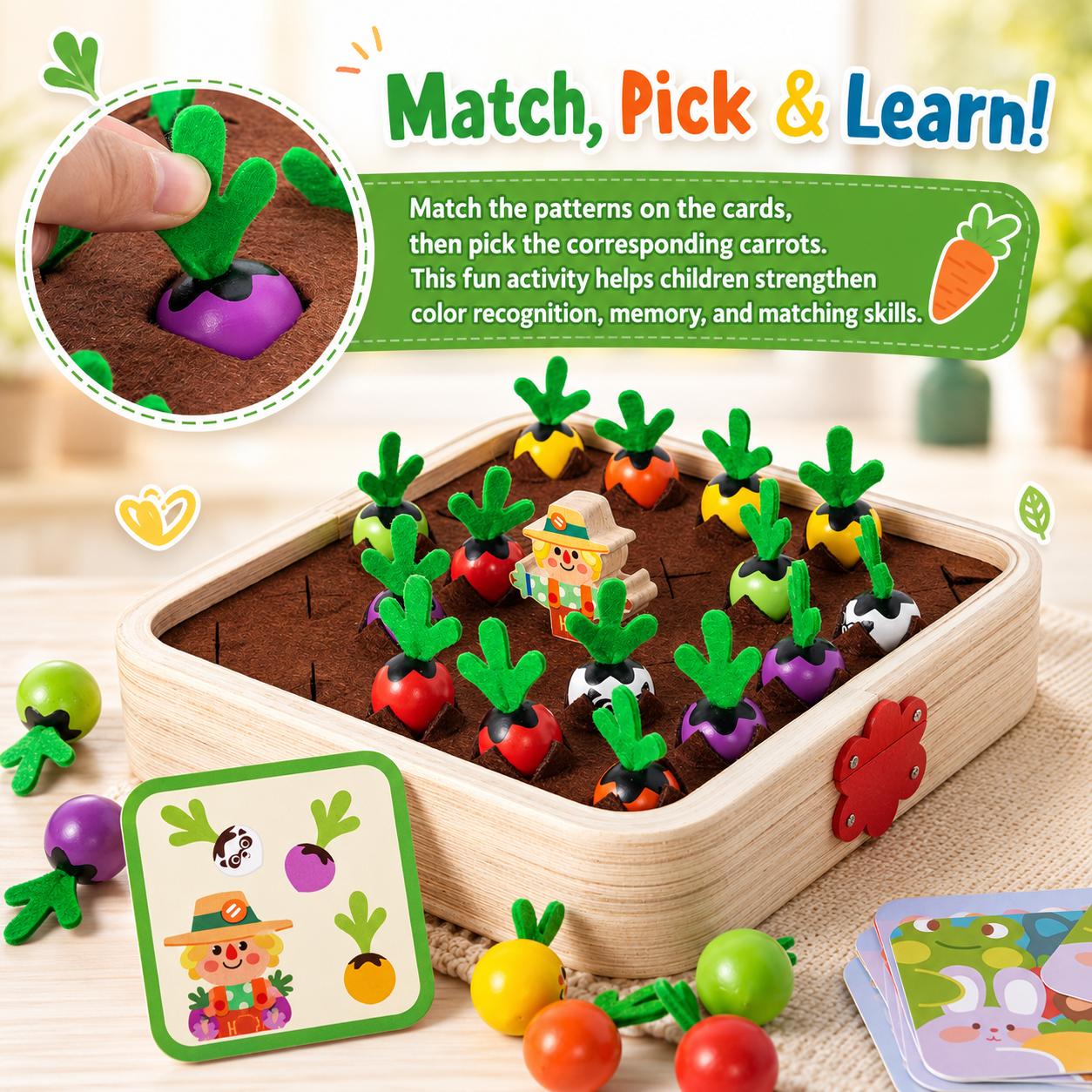 GardenGrab™ - Handmade Harvest Kids Learning Game