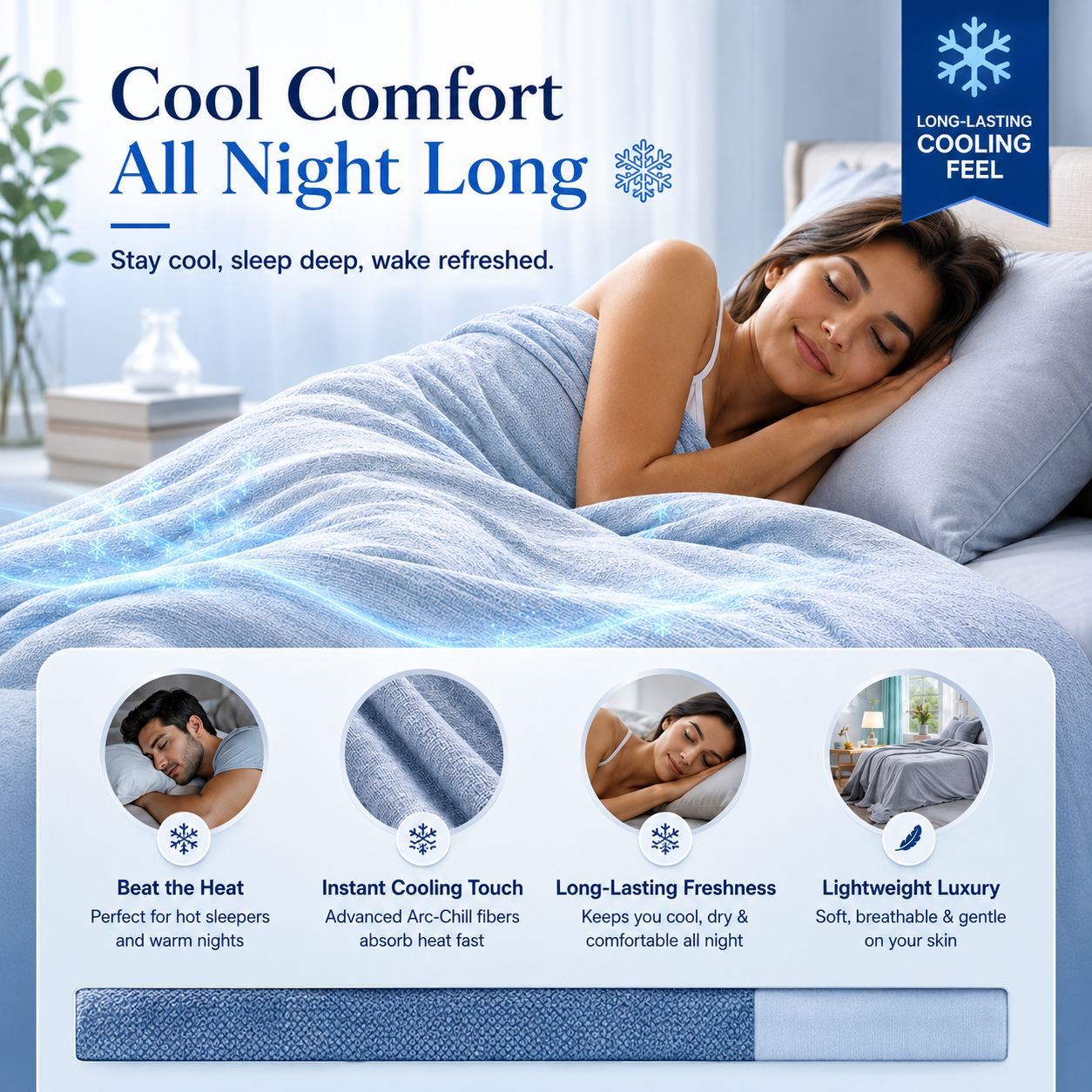 CoolDrift™ - Premium Cooling Blanket